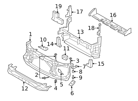 Radiator Support for 2006 Land Rover LR3 #0