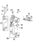 68321241AA - 1.4L Turbo; Engine: Turbocharger Oil Feed Hose And Tube for Mopar Image