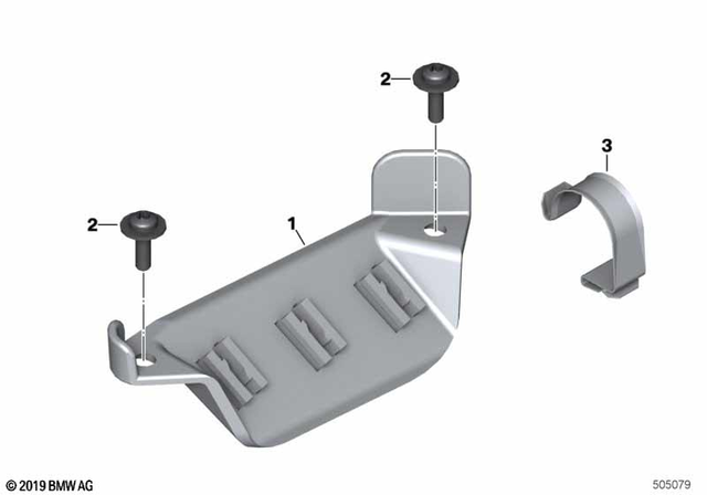 61137687106 - General Electrical System: Bracket Plug Terminal -  for BMW-Motorrad Image image