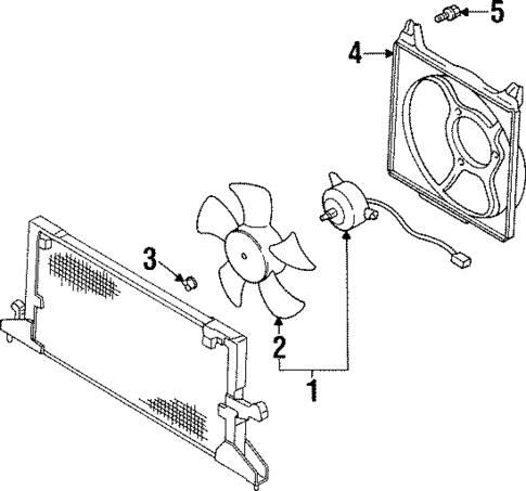 Condenser, Compressor & Lines for 1993 Subaru SVX #1