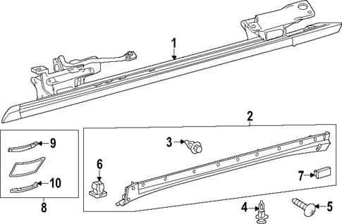 Exterior Trim - Pillars for 2024 Lexus GX550 #2