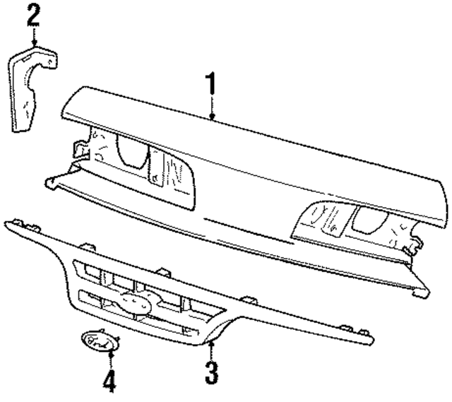 F5AZ8B455A - Body: Front Panel Bracket for Ford Image