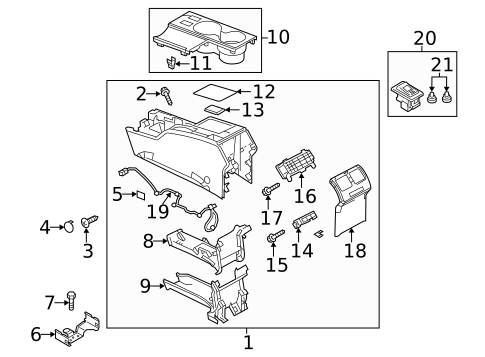 Rear Console for 2015 Mazda 5 #0