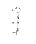 SG08WUCAA - Manual Transmission 6 Speed: Gearshift Knob for Mopar Image