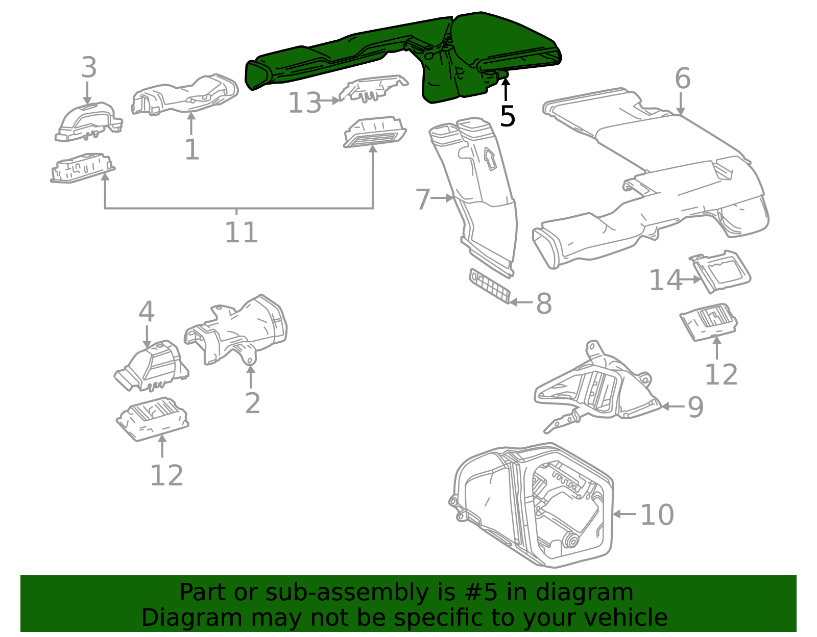 88566-60550 - High-Quality Instrument Panel Air Duct for AutoNation Parts