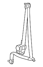 733600C040E1 - Electrical: Belt &amp; Retractor for Toyota: Sequoia Image