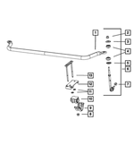 V5135751AD - : Stabilizer Bar Link Kit for Mopar Image