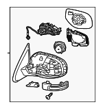 7632C632 - : Mirror Assembly for Mitsubishi: Outlander, Outlander PHEV Image