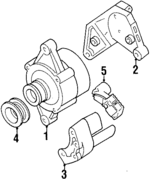 8971606041 - Electrical: Alternator Upper Bracket for Isuzu Image