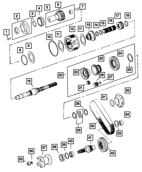 Gear Train for 2001 Jeep Grand Cherokee #0
