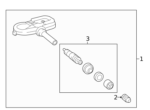 Tire Pressure Monitor Components for 2020 Toyota Camry #0