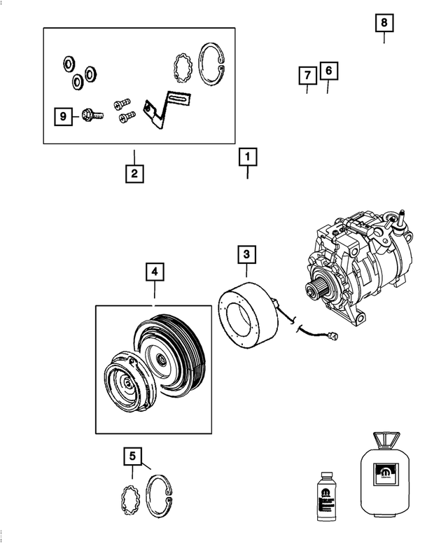 5114554AF - Air Conditioners and Heaters: Compressor Lubricant for Mopar Image image