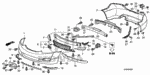 934030602004 - Interior/Bumper: BOLT-WASHER (6X20) for Honda Image