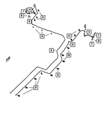 68334680AB - Brakes: Brake Hose, Right for Mopar Image