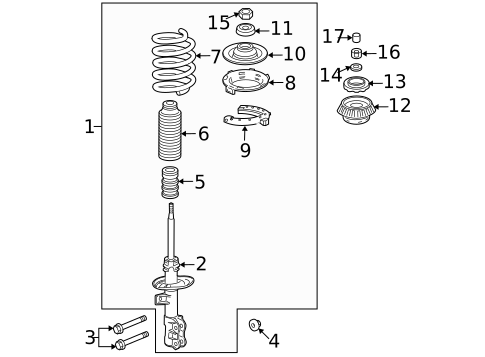Struts & Components for 2011 Honda Fit #0