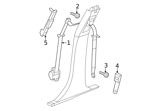 Front Seat Belts for 2010 Chrysler Sebring #0