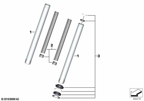 Telescopic Forks, Telelever for 2025 BMW-Motorrad C 400 GT #3