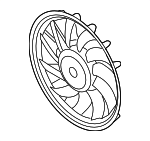 8K0959455R - Cooling System: Fan &amp; Motor for Audi: A4, A4 Quattro, A5, A5 Quattro, allroad, Q5 Image