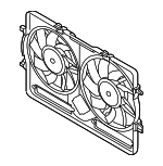 8K0121207A - Cooling System: Fan Shroud for Audi: A4, A4 Quattro, A5, A5 Quattro, A6, A6 Quattro, allroad, Q3, Q3 Quattro, Q5 Image