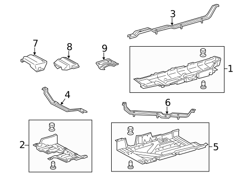 Exterior Trim - Pillars for 2015 Toyota Highlander #0