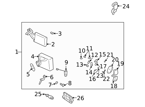 HVAC Case for 2003 Hyundai Elantra #0