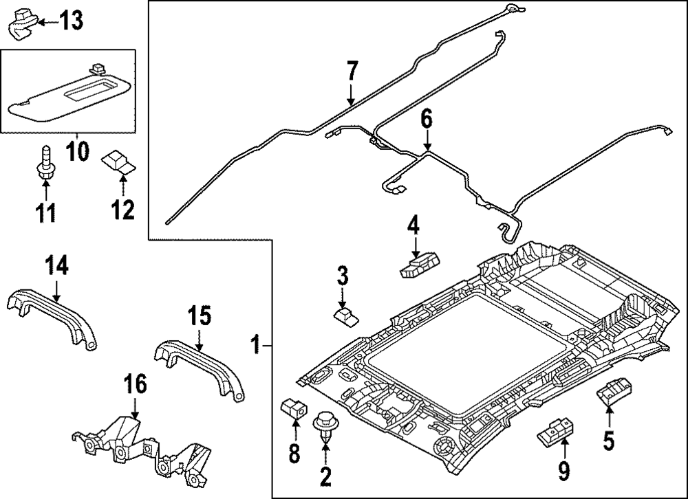 VA42-68-03ZG-75 - Headliner - 2025 Mazda CX-50 | Mazda Swag
