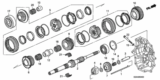 MT Mainshaft (KA) for 2008 Honda S2000 #0