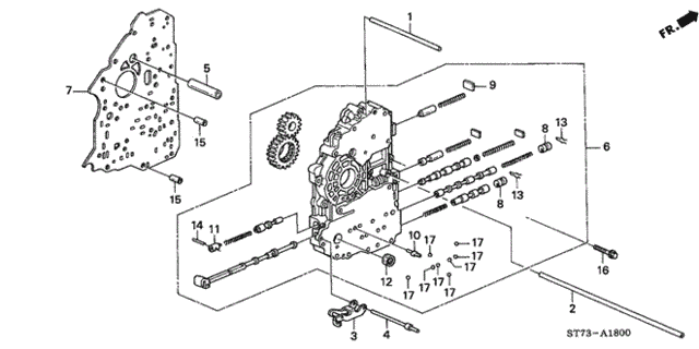 AT Main Valve Body (2) for 2000 Acura Integra #0