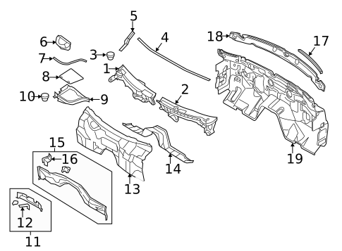 Cowl for 2009 INFINITI EX35 #0