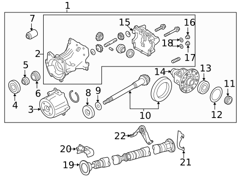 Axle & Differential for 2016 INFINITI QX70 #12