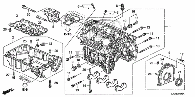 Cylinder Block - Oil Pan (1) for 2007 Honda Ridgeline #0