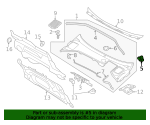 31391775 - High-Quality Cowl Cover Seal for 2016-2018 Volvo ...