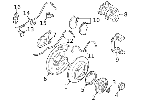 Brake Components for 2001 Volvo S40 #0