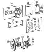 R8144161AA - Brakes: Disc Brake Caliper Assembly, Remanufactured, Left for Mopar Image