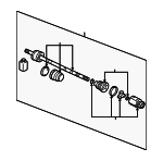 MR980368 - : Axle Assembly for Mitsubishi: Endeavor Image