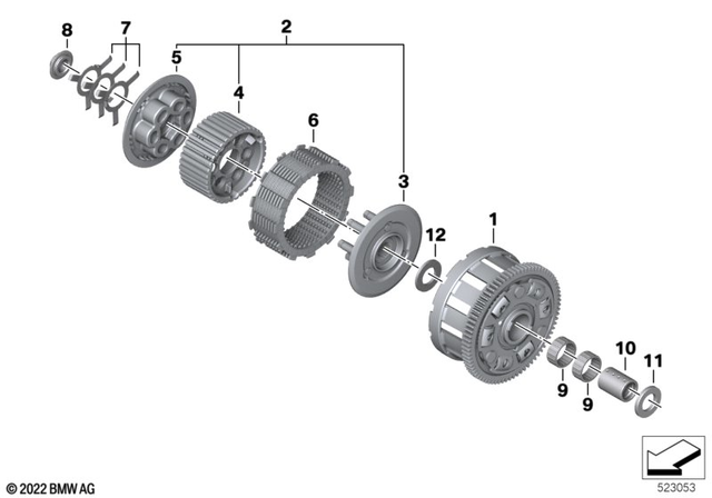 21218404037 - Clutch: Couplng Cap -  for BMW-Motorrad Image image