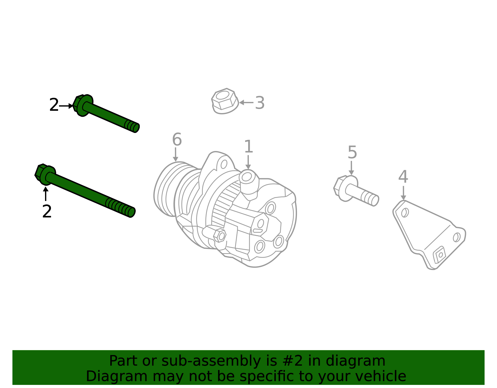 OEM 2011-2025 Honda Alternator Mount Bolt 95801-10080-08 | Honda