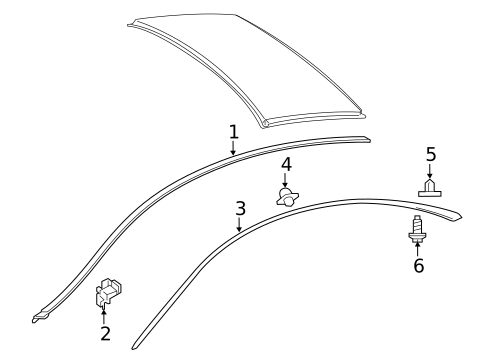 Exterior Trim - Roof for 2019 Mercedes-Benz S560 #0