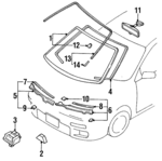 GA2A50G33 - Body: Tape for Mazda: MX-6, Protege Image