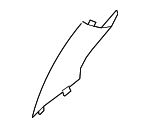 51439125949 - Body: Windshield Pillar Trim for BMW: 740i, 740Ld xDrive, 740Li, 740Li xDrive, 750i, 750i xDrive, 750Li, 750Li xDrive, 760Li, ActiveHybrid 7 Image