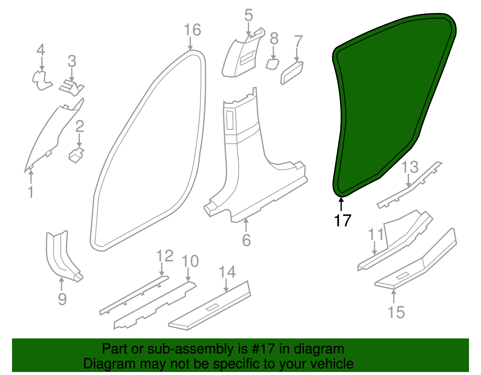 Body Weather-Strip - BMW (51727231341)