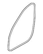 51727231334 - Body: Body Weather-Strip for BMW: 740i, 740Ld xDrive, 740Li, 740Li xDrive, 750i, 750i xDrive, 750Li, 750Li xDrive, 760Li, ActiveHybrid 7 Image