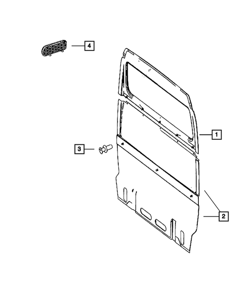 Panels-Moldings-Scuff Plates, Pillar, Cowl, 1/4 Panel Trim and Cargo Covers for 2009 Dodge Sprinter 2500 #9