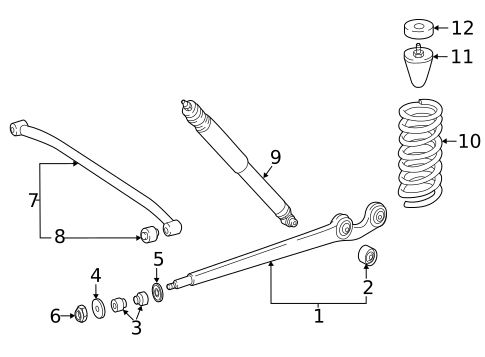Rear Suspension for 2010 Mercedes-Benz G55 AMG #0