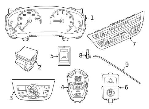 Cluster & Switches for 2025 BMW X5 #1