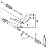 26045885 - Steering: Gear Assembly for Buick: LeSabre, Park Avenue | Cadillac: 60 Special, DeVille, Eldorado, Fleetwood, Seville | Oldsmobile: 88, 98, LSS, Regency | Pontiac: Bonneville Image