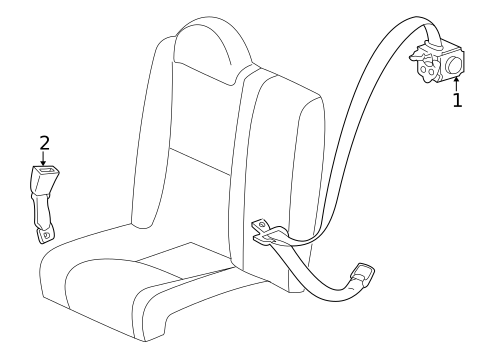 Rear Seat Belts for 2003 Lexus SC430 #0