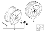 36111096159 - : Wheel, Alloy for BMW Image