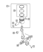 68032274AA - : Connecting Rod Bearing, Upper for Mopar Image