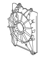 386155J6A01 - HVAC: A/C Shroud for Honda: Passport, Pilot, Ridgeline Image